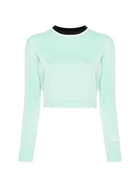 knitted cropped jumper