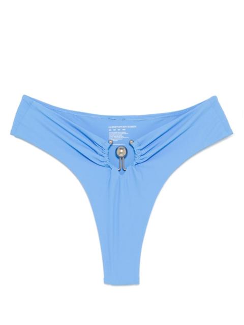 CHRISTOPHER ESBER Ruched Orbit bikini bottoms