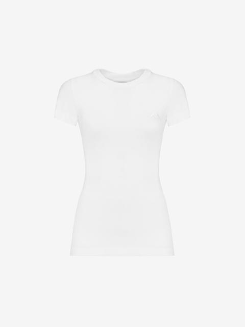 Women's Seal Logo Fitted T-shirt in Optic White