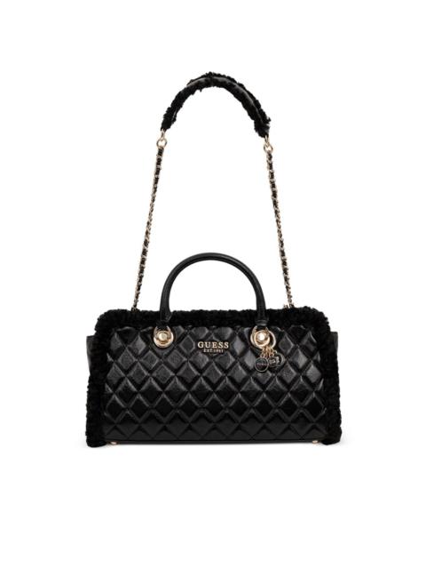 GUESS USA quilted-pattern tote bag