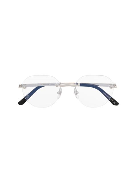 frameless two-tone glasses