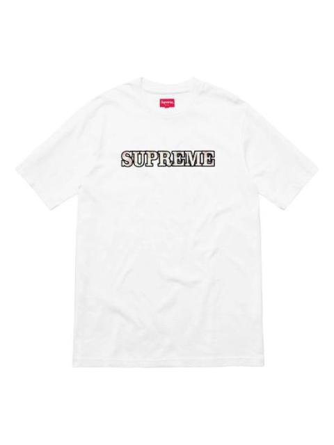 Supreme Supreme FW18 Floral Logo Tee White Logo Tee SUP-FW18-315