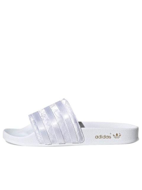 (WMNS) adidas originals Adilette Satin Embroidered Slippers EG5162