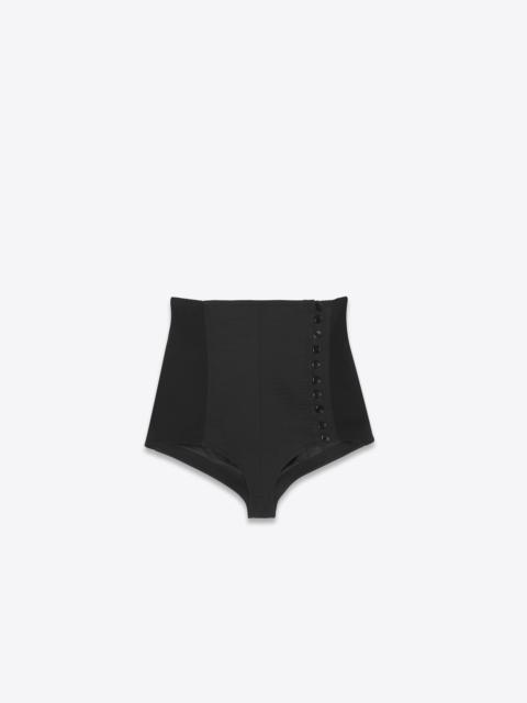 SAINT LAURENT high-waisted shorts in jersey