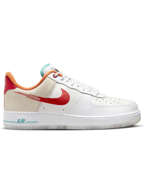 Nike Air Force 1 Low '07 PRM Just Do It White Red Teal