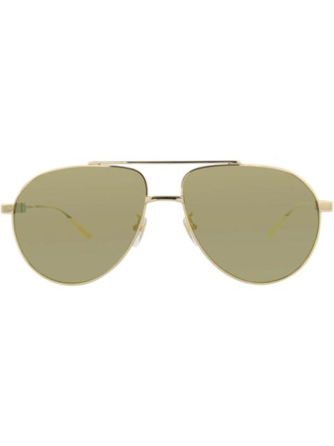 Gucci Aviator-Frame Metal Sunglasses Gold Gold Yellow (GG1311S-30013897-002)