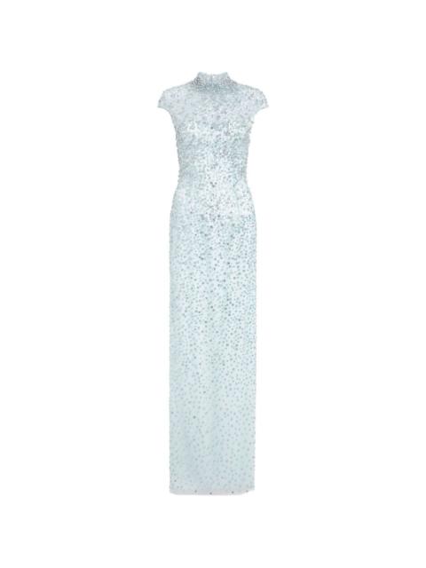 JENNY PACKHAM TREASURE beaded high-neck maxi dress