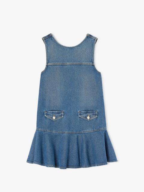 GANNI LIGHT DENIM MINI DRESS