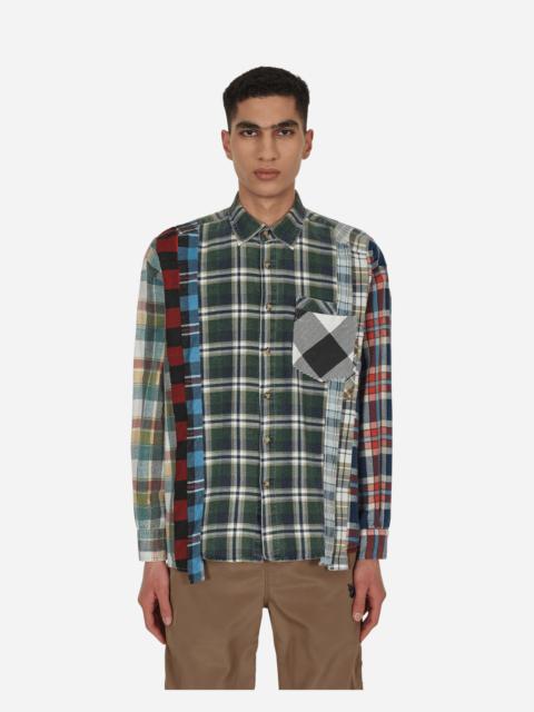 NEEDLES 7 Cuts Wide Flannel Shirt Multicolor