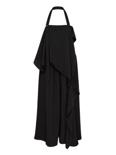 Y's Draped Apron Halter Jumpsuit