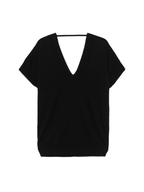 Plan C V-neck cotton top