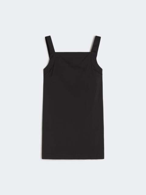 Max Mara VORTICE Flowing stretch poplin top - BLACK