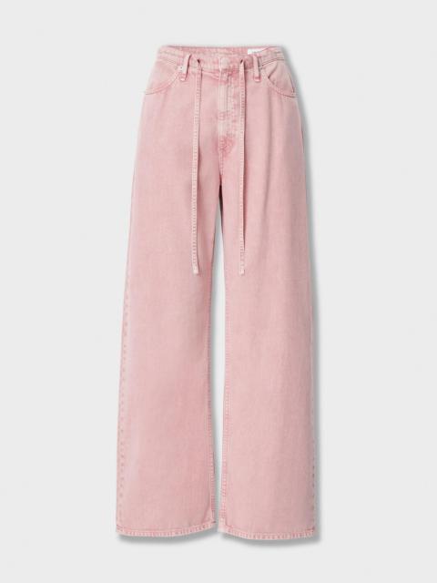 rag & bone Phoebe Drawstring Wide-Leg Jeans
Featherweight in Raspberry