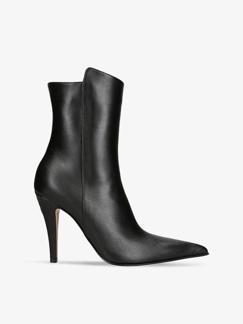 Birdee leather heeled ankle boots