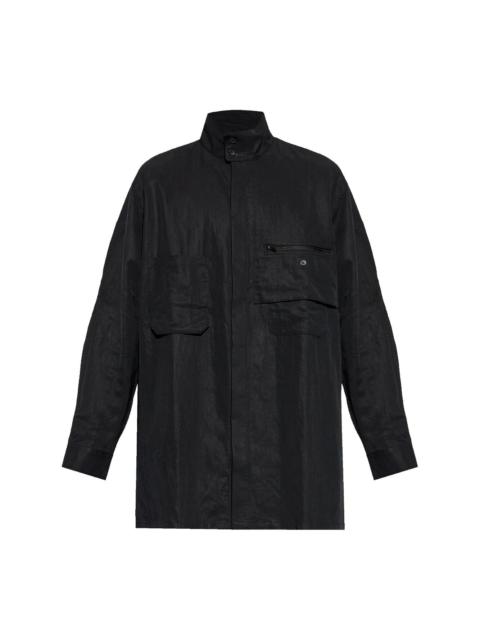 Y-3 x Adidas logo-print shirt jacket