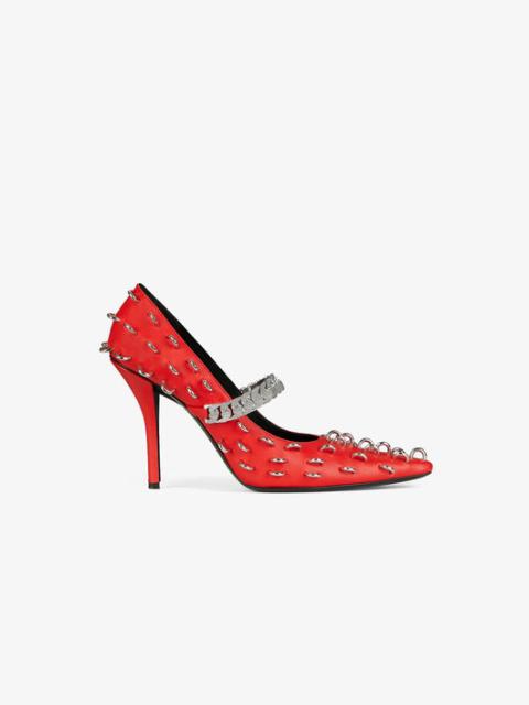 Givenchy PUMPS IN LEATHER WITH METALLIC DETAILS