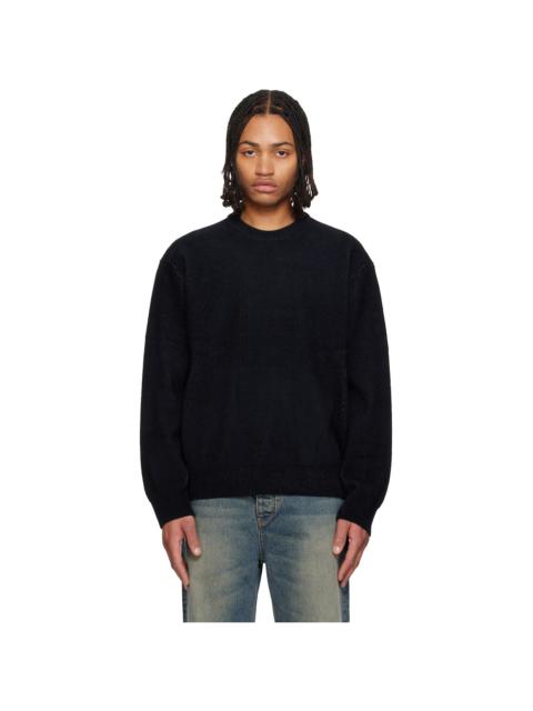 SOLID HOMME Black Knit Sweater