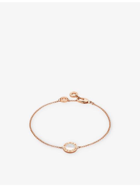 BVLGARI BULGARI BULGARI 18ct rose-gold and mother-of-pearl bracelet