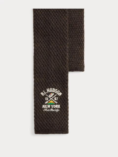 Polo Ralph Lauren Embroidered Knit Wool Tie