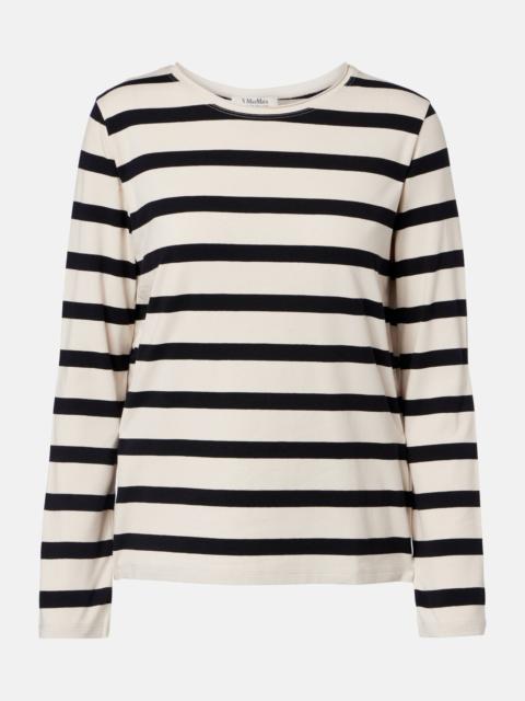 'S Max Mara Divina striped cotton-blend jersey T-shirt