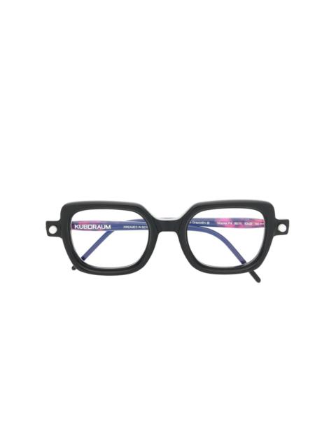 Kuboraum square-frame glasses