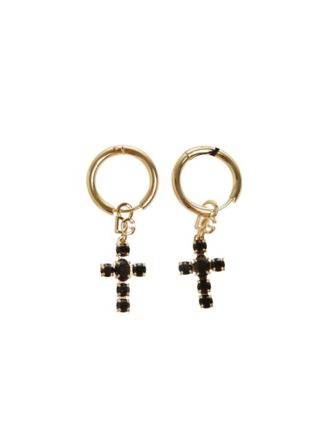 Dolce & Gabbana cross hoop earrings