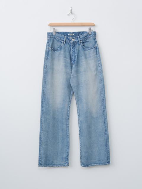 Selvedge Faded Light Denim Pants - Light Indigo