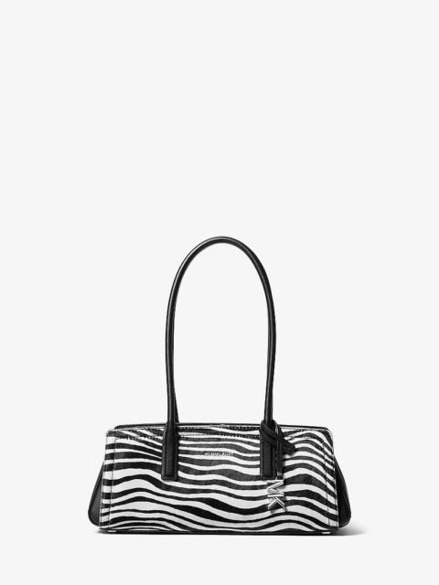 MICHAEL KORS Laila Small Zebra Print Calf Hair Shoulder Bag