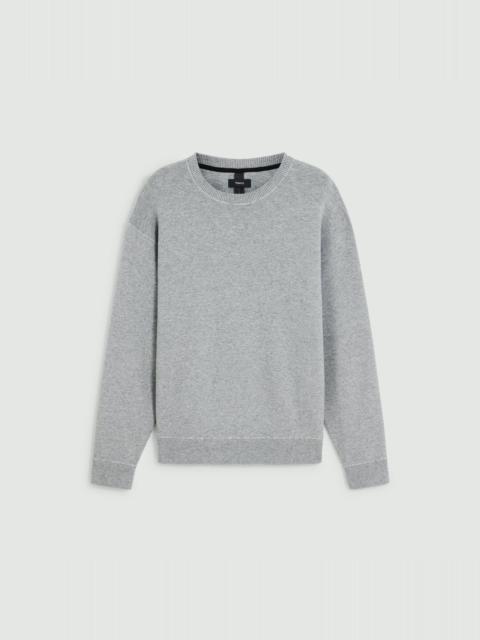 Theory Relaxed Crewneck Sweatshirt in Light Bilen