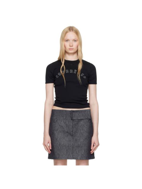 Black Medusa Printed Contrast T-shirt