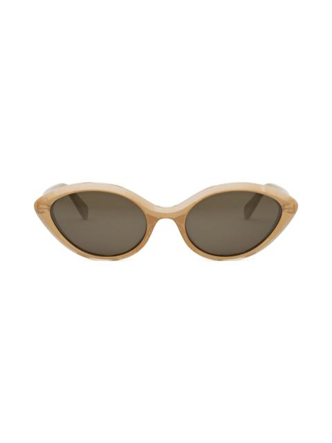 Cat Eye Sunglasses in Beige/Brown