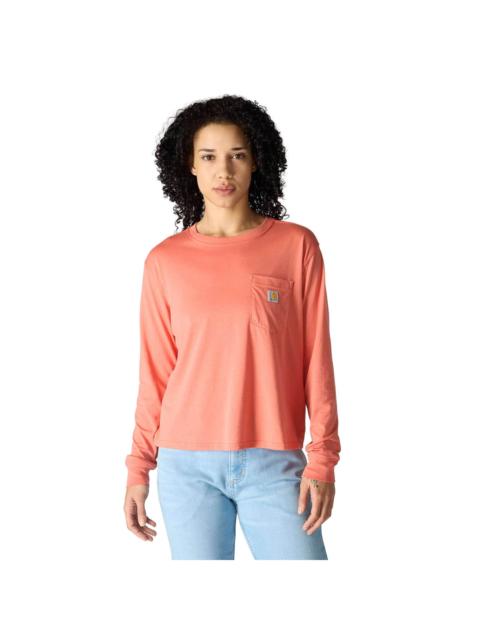 Carhartt Women's TENCEL™ Fiber Series Loose Fit Long-Sleeve Crewneck Pocket T-Shirt