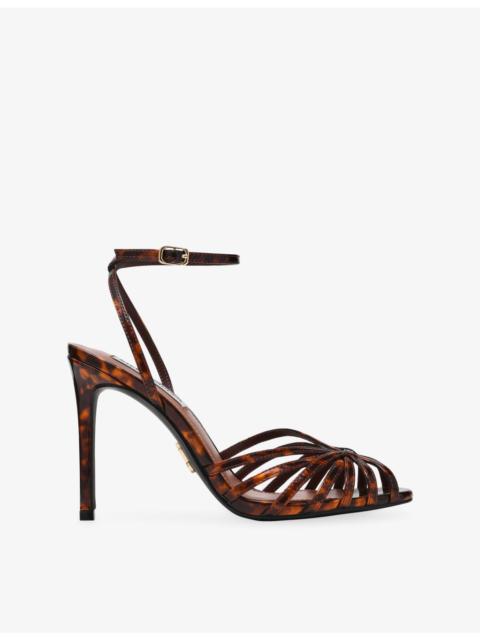STEVE MADDEN Mizuna Faux-Leather Heeled Sandals