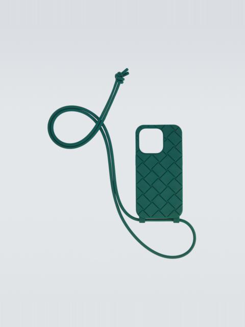 Bottega Veneta iPhone 14 Pro phone case with strap