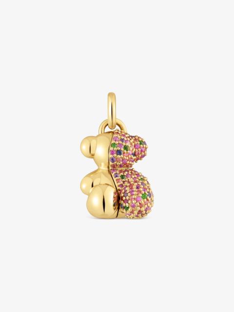 TOUS Pendant with 18K gold vermeil and gemstones My Other Half