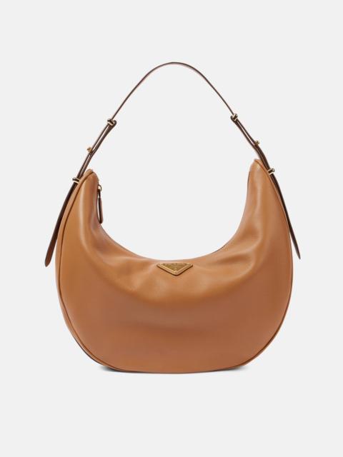 Prada large ArquÃ© leather shoulder bag