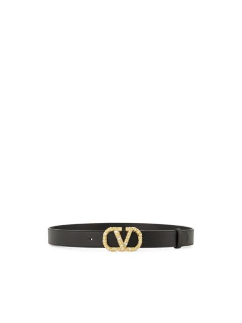 Valentino VLogo Swarovski-crystal belt