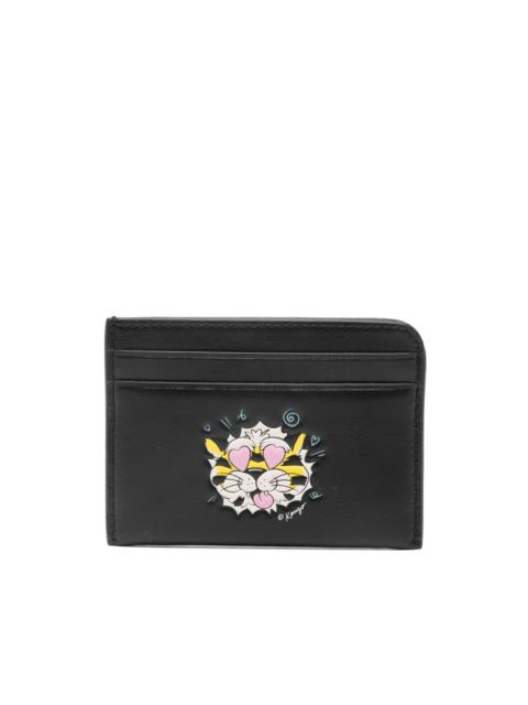 KENZO cartoon-print cardholder