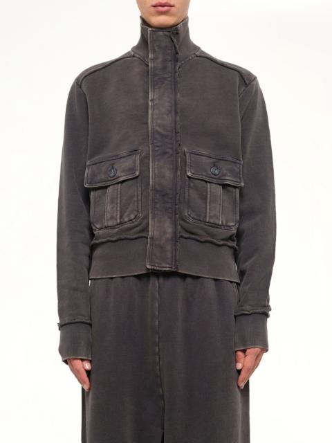 entire studios Supply Track Jacket in Washed Black