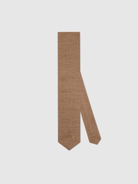 GUCCI Double G wool knit tie