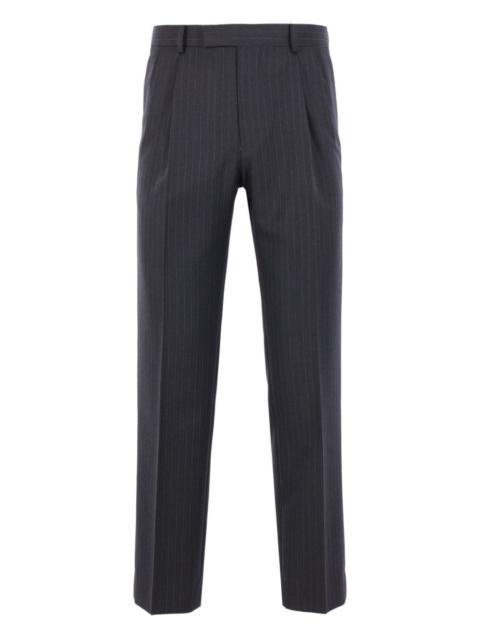 AURALEE striped straight-leg trousers