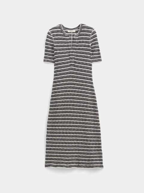 EVERLANE THE RIB-KNIT HENLEY DRESS