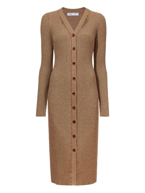 Proenza Schouler geometric pattern knitted dress