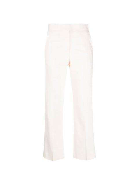 cropped tailored-cut trousers
