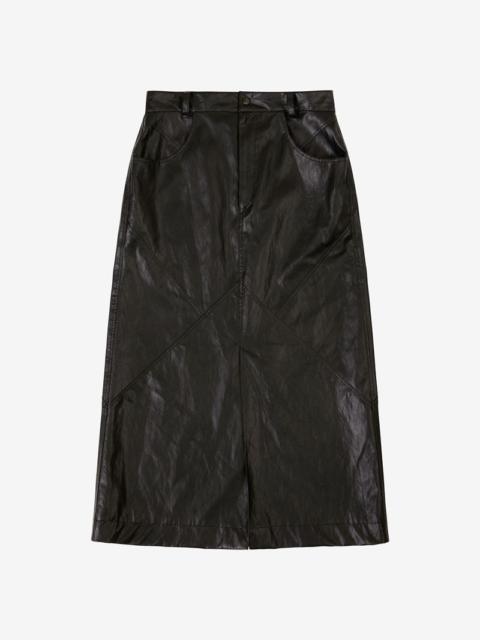 Isabel Marant Étoile CECILIA FAUX-LEATHER MAXI SKIRT