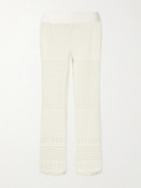 ERES Crocheted Cotton-blend Straight-leg Pants