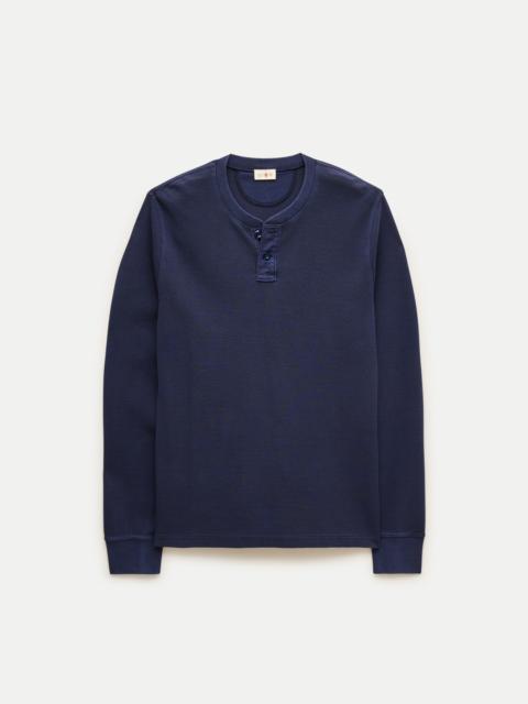 J.CREW Summerweight waffle-knit cotton henley