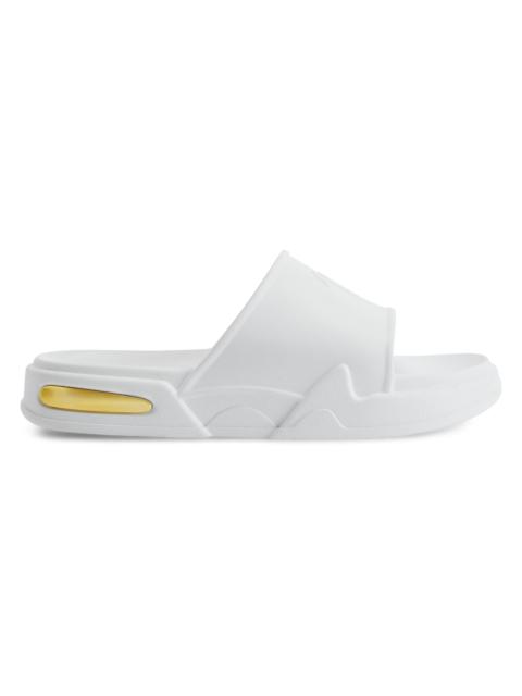 Giuseppe Zanotti Men's Leather Platform Slide Sandals - White