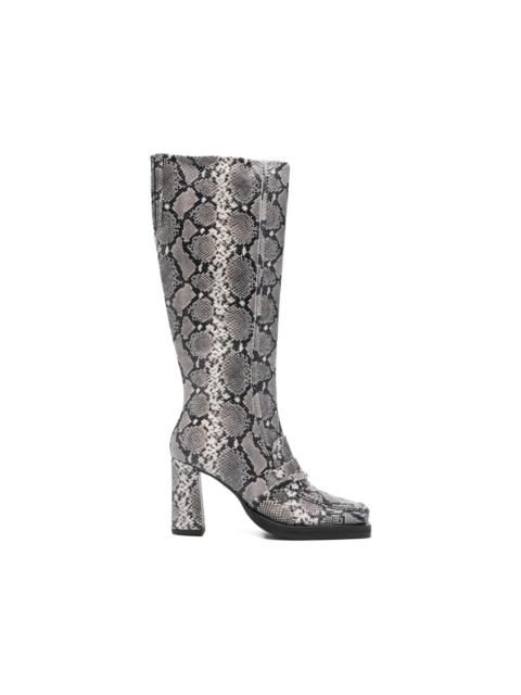 Martine Rose square toe chain boots