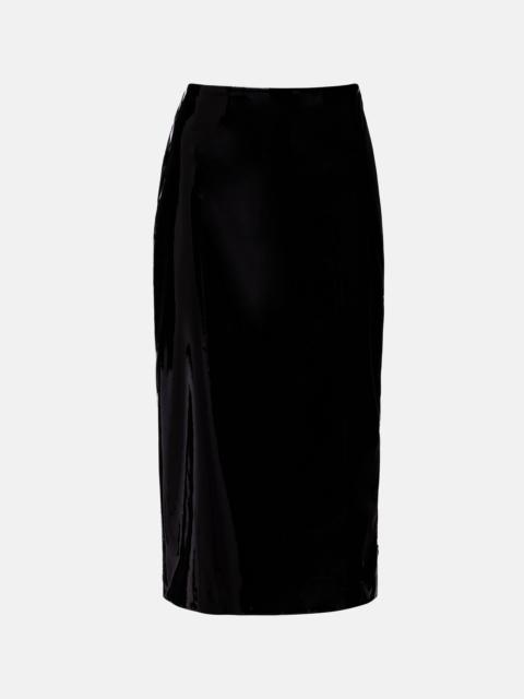 The Frankie Shop Samantha coated pencil skirt